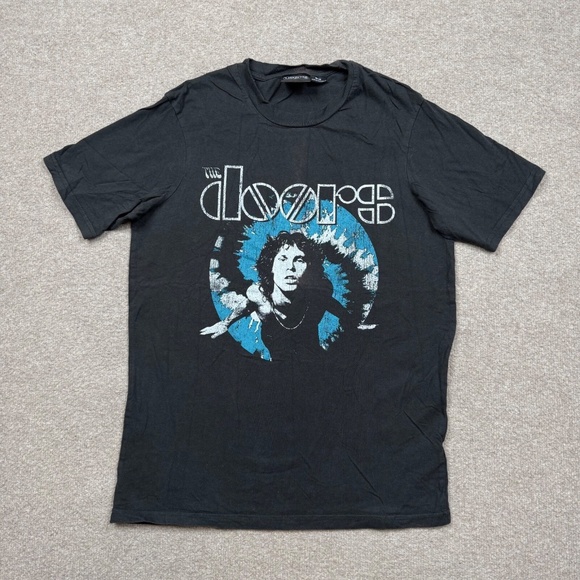 Cotton On Tops - The Doors Women's T Shirt Size M Gray Short Sleeve Crew Neck